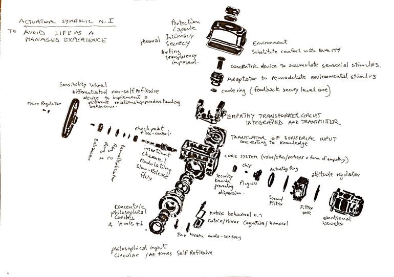 Techno Poetic Intervention On Digital Mechanical Drawing 1