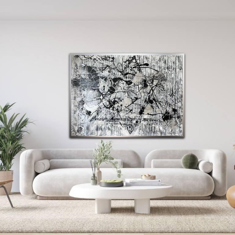 Original Abstract Expressionism Abstract Painting by Carina Kemelmajer