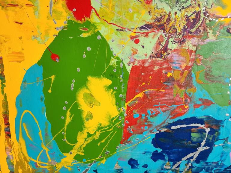 Original Abstract Expressionism Abstract Painting by Carina Kemelmajer