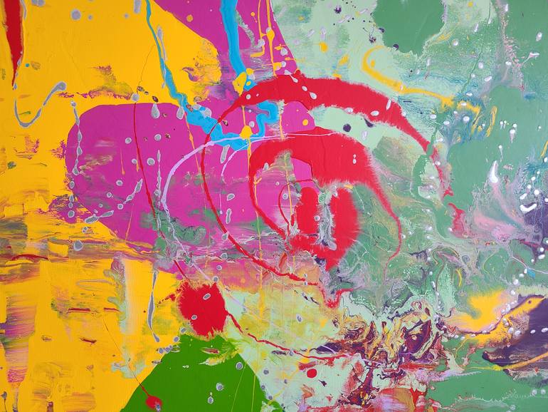 Original Abstract Expressionism Abstract Painting by Carina Kemelmajer