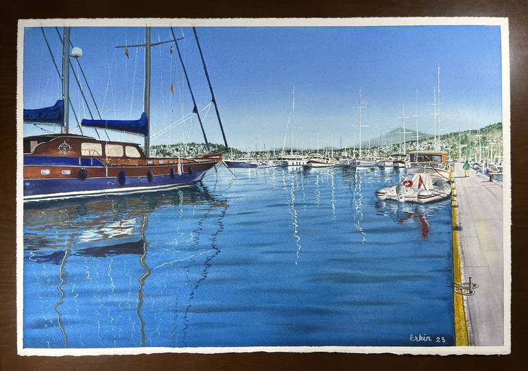 Original Realism Seascape Painting by Erkin Yılmaz