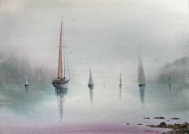 Original Impressionism Seascape Paintings by Erkin Yılmaz