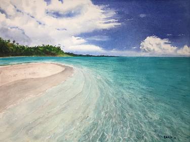 Original Realism Beach Paintings by Erkin Yılmaz