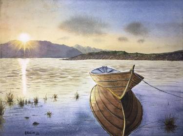 Original Realism Boat Paintings by Erkin Yılmaz