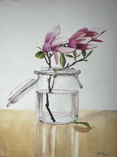 Original Floral Paintings by Erkin Yılmaz