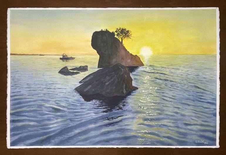 Original Seascape Painting by Erkin Yılmaz