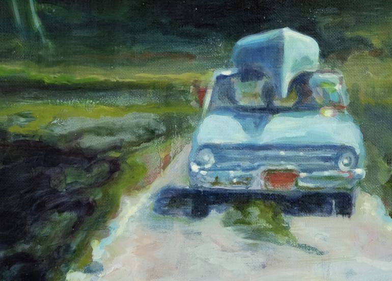 Original Expressionism Car Painting by Luke Morgan