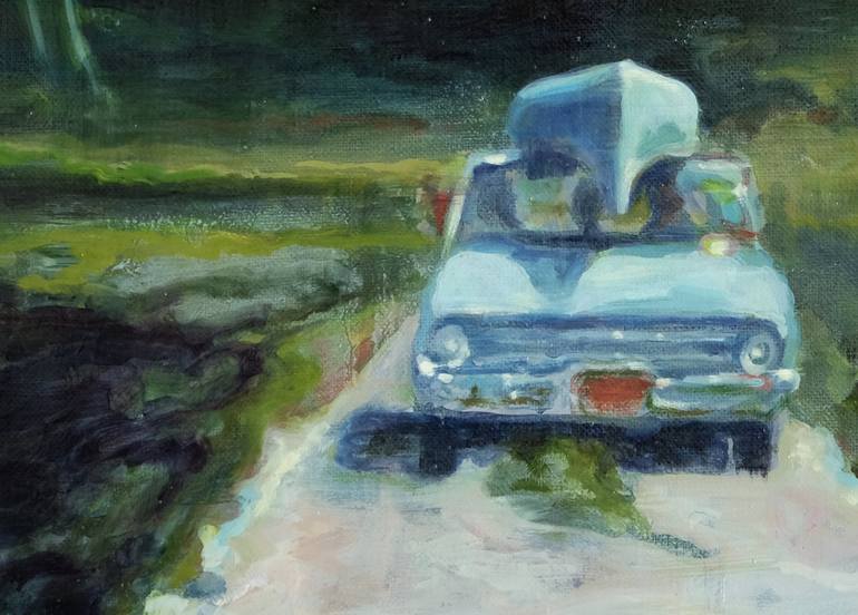 Original Car Painting by Luke Morgan