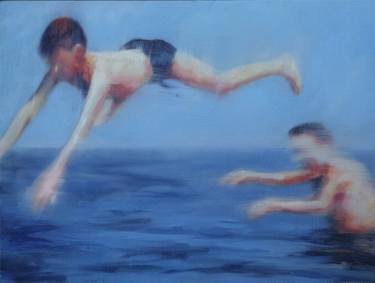 Original Figurative People Paintings by Luke Morgan