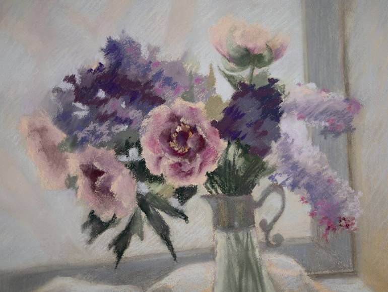Original Floral Painting by Maria Stockdale