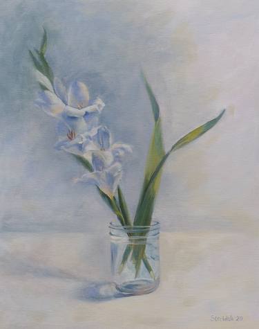 Original Fine Art Floral Paintings by Maria Stockdale