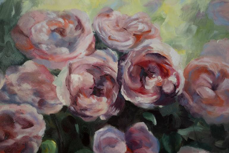 Original Fine Art Floral Painting by Maria Stockdale