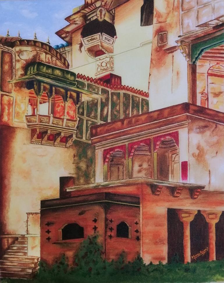 Architectural painting Painting by Meenu Rajeev Saatchi Art