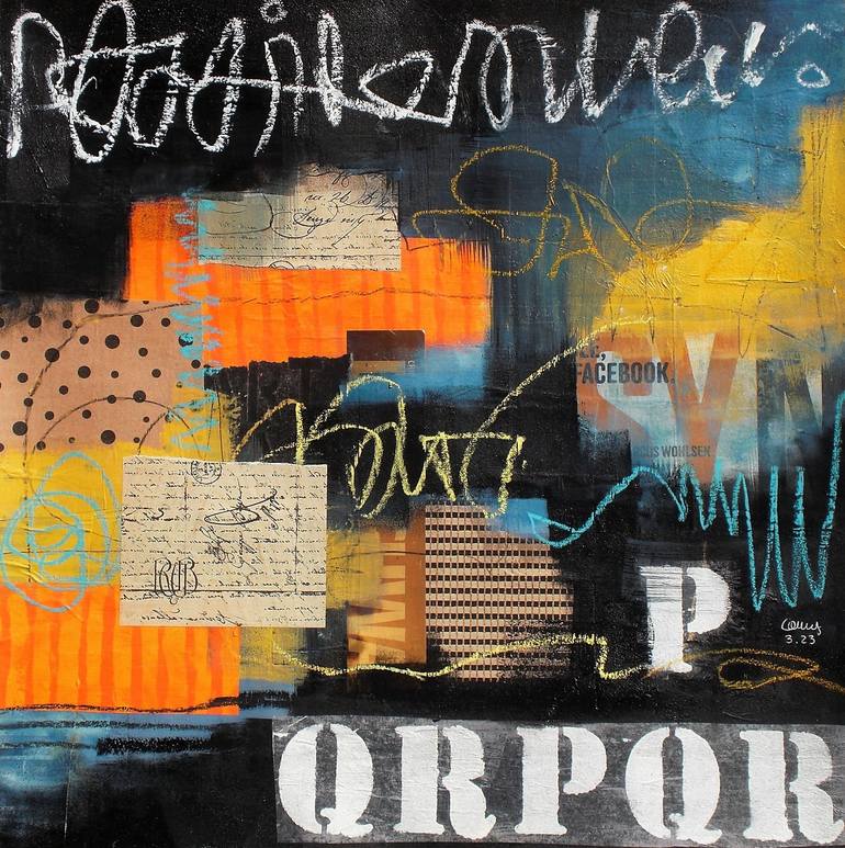 Original Abstract Expressionism Abstract Mixed Media by Conny Lehmann