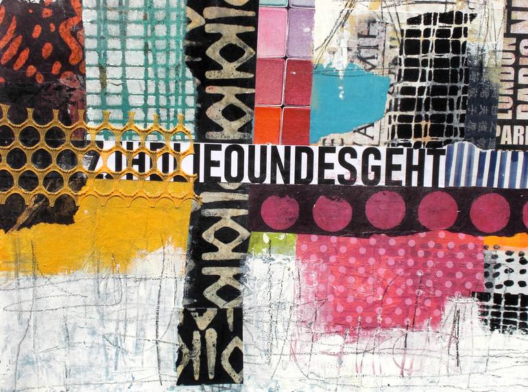 Original Abstract Expressionism Abstract Mixed Media by Conny Lehmann