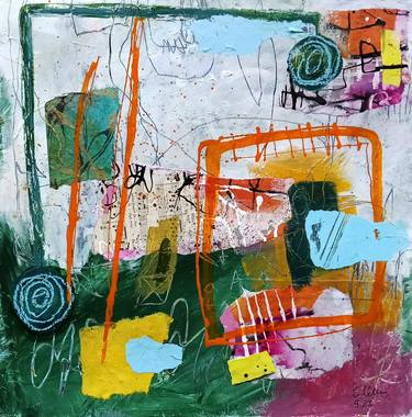 Original Abstract Mixed Media by Conny Lehmann
