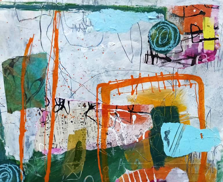 Original Abstract Mixed Media by Conny Lehmann