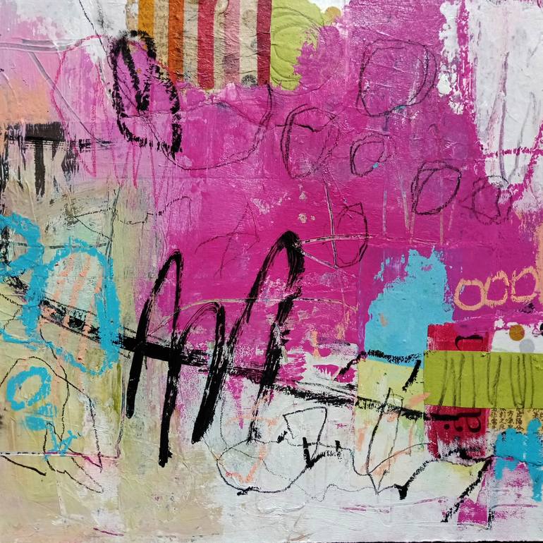 Original Abstract Mixed Media by Conny Lehmann