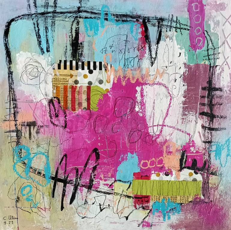 Original Abstract Mixed Media by Conny Lehmann