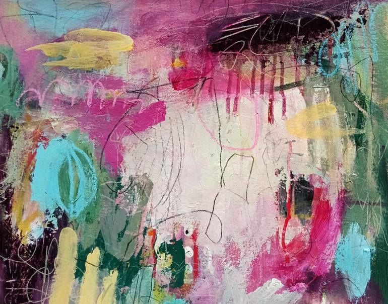 Original Abstract Expressionism Abstract Painting by Conny Lehmann