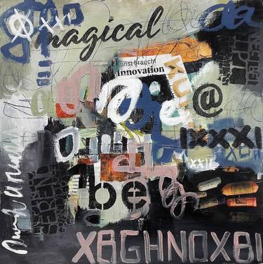 Original Street Art Abstract Collage by Conny Lehmann