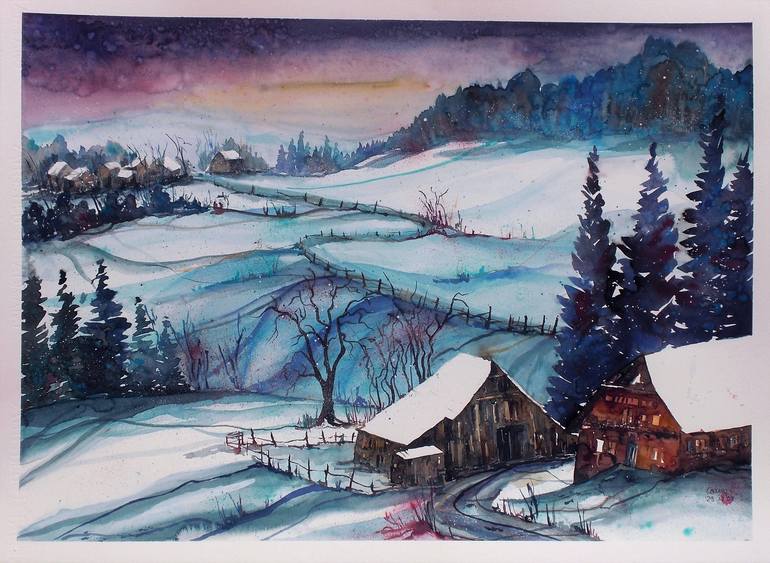 Original Seasons Painting by Conny Lehmann
