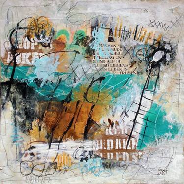 Original Modern Abstract Collage by Conny Lehmann