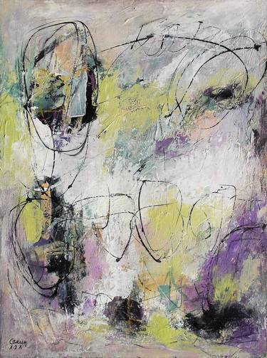 Original Abstract Expressionism Abstract Paintings by Conny Lehmann