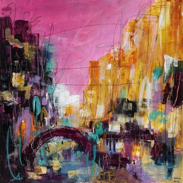 Original Abstract Expressionism Architecture Paintings by Conny Lehmann