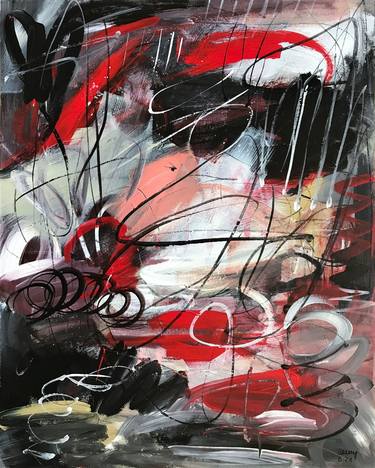 Original Modern Abstract Paintings by Conny Lehmann