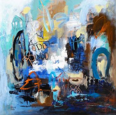 Original Abstract Expressionism Abstract Paintings by Conny Lehmann