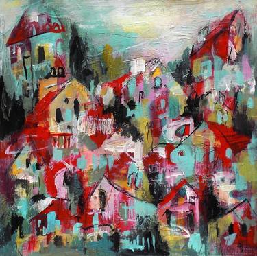 Original Cities Paintings by Conny Lehmann