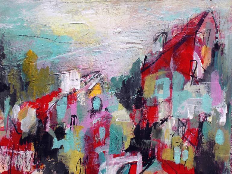 Original Contemporary Cities Painting by Conny Lehmann