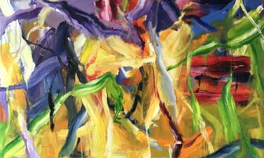 Original Abstract Expressionism Abstract Paintings by Nguyen Quang