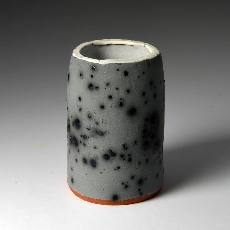 Grey Cylinder with Crystals - Print