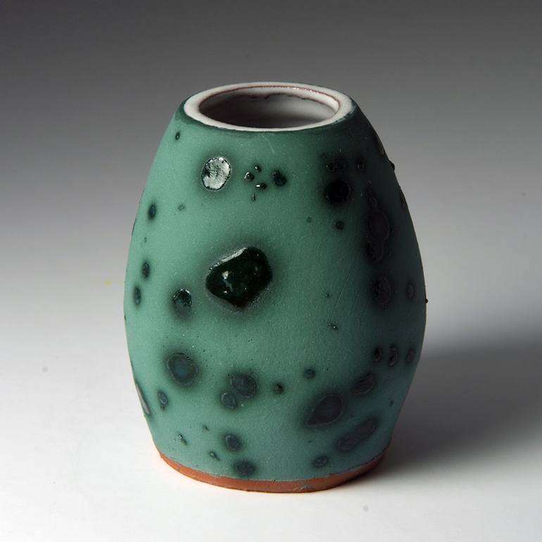 D. Green Pot with Crystals - Print