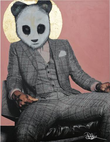 Saatchi Art Artist Demarcus McGaughey; Painting, “Pink Panda” #art