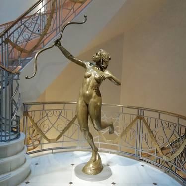 Original Classical mythology Sculpture by Natividad Sánchez Fernández