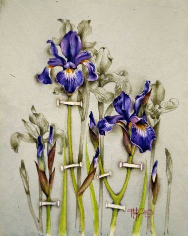 Print of Fine Art Floral Paintings by Tatiana Tokarczuk-Błażusiak