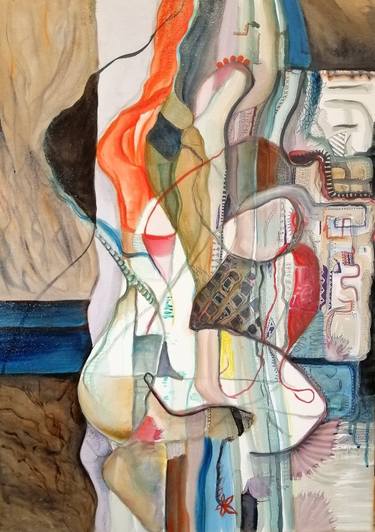 Original Expressionism Abstract Paintings by Megan Hensman