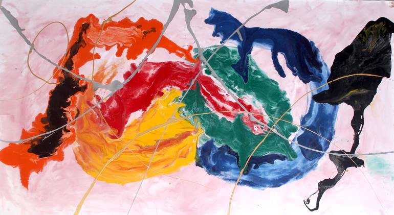Original Abstract Painting by Ravi Vishwakarma
