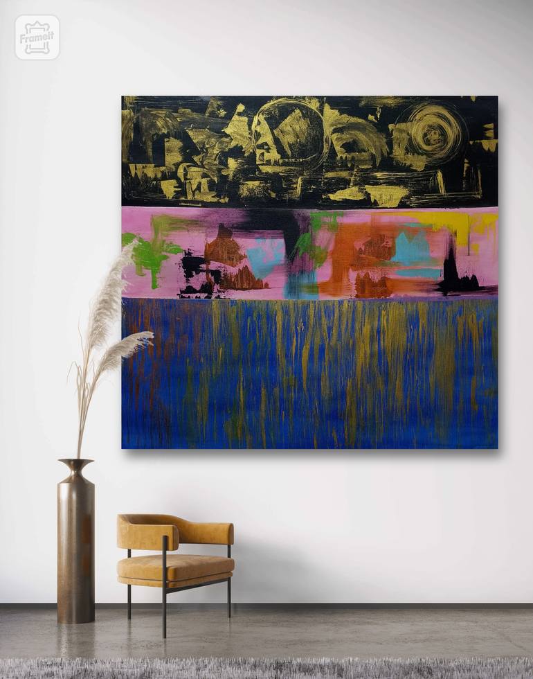 Original Abstract Expressionism Abstract Painting by Ravi Vishwakarma