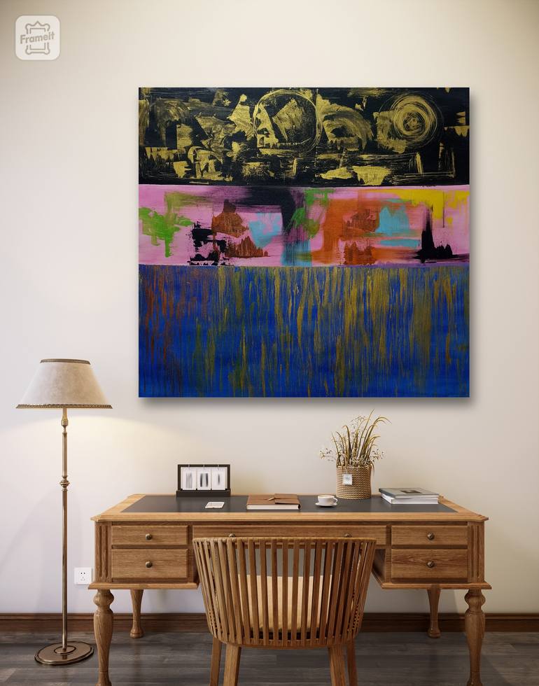 Original Abstract Expressionism Abstract Painting by Ravi Vishwakarma