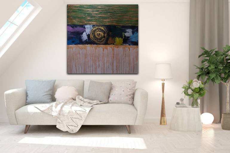 Original Abstract Expressionism Abstract Painting by Ravi Vishwakarma