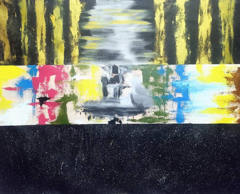 Original Abstract Expressionism Abstract Painting by Ravi Vishwakarma