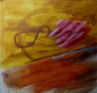 Original Abstract Expressionism Abstract Painting by Ravi Vishwakarma