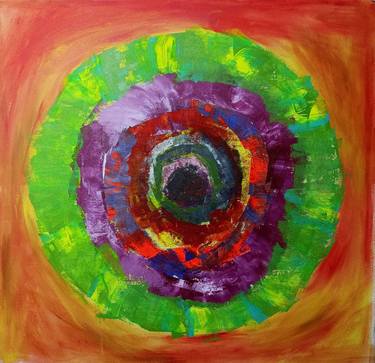 Original Abstract Expressionism Abstract Painting by Ravi Vishwakarma