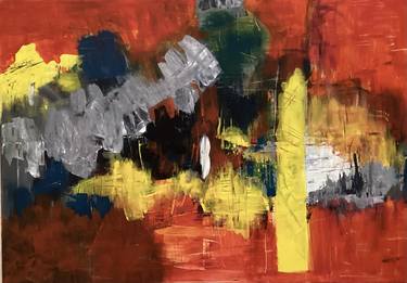 Original Abstract Business Paintings by Maria Hrabinska