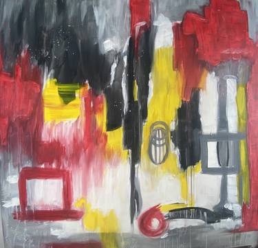 Original Abstract Expressionism Abstract Paintings by Maria Hrabinska