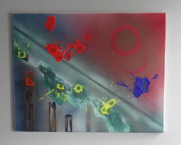 Original Conceptual Abstract Painting by Edward Stobie